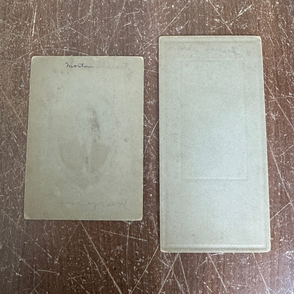 (2) Antique cabinet card Studio Photographs Wilder Studio Marion IL‎ Sherertz - Picture 5 of 9
